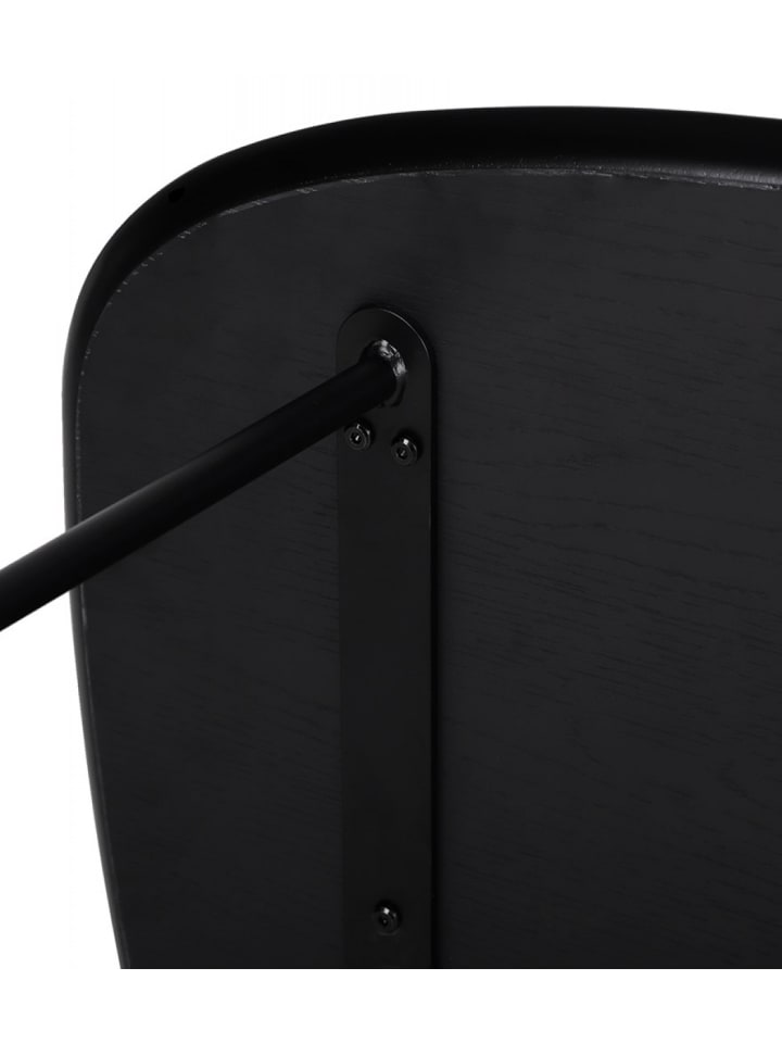 KADIMA DESIGN Schreibtisch FIONA Schwarz Eiche | Bürotisch mit Metallgestell in Schwarz günstig kaufen onesize