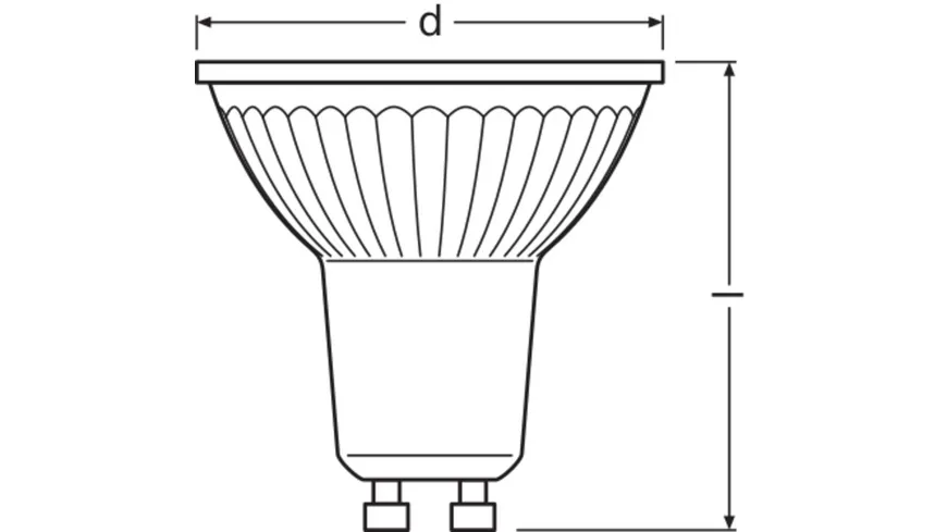 OSRAM LED BASE PAR16 50 36 ° 4.3 Watt/2700 K GU10