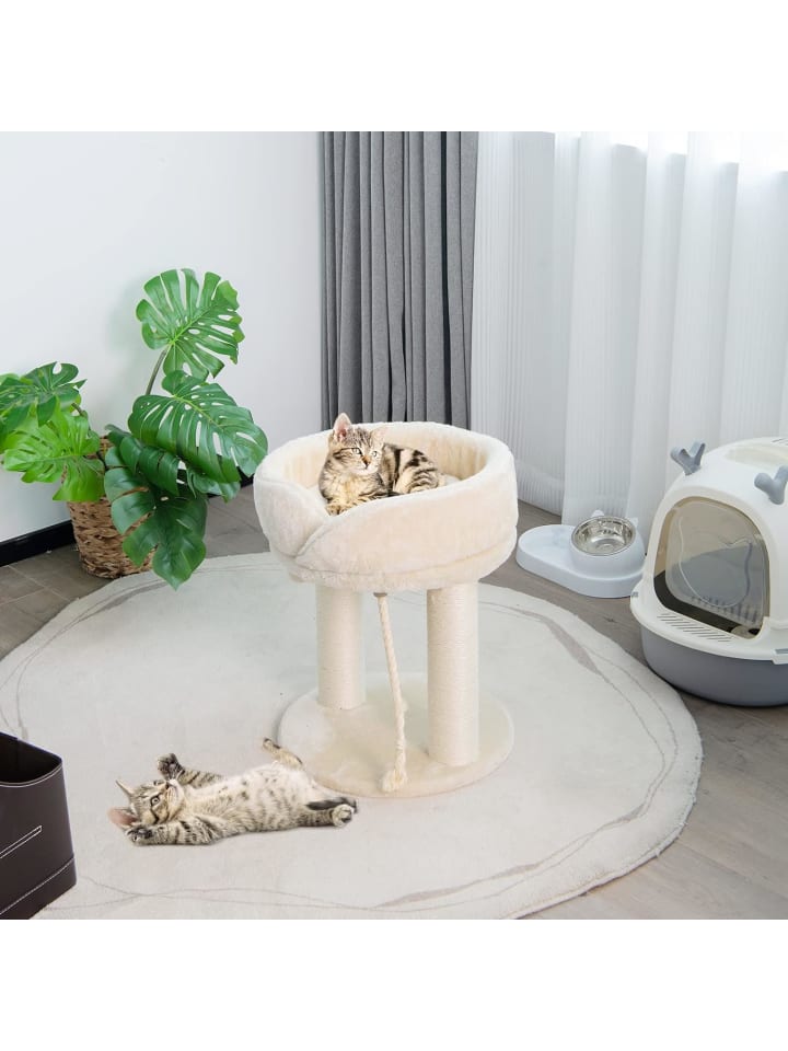 COSTWAY 4in1 Katzenbaum in Beige günstig kaufen 40 cm