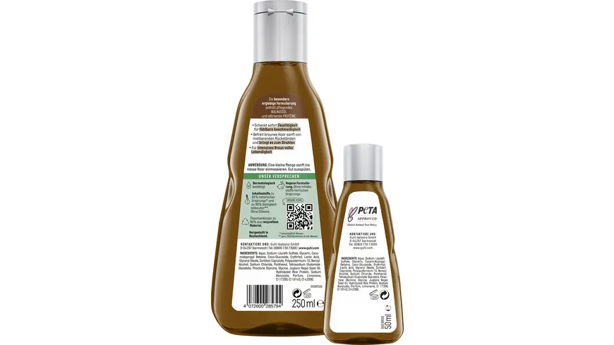 GUHL Braun Faszination Farbglanz Shampoo + Mini 300 ml