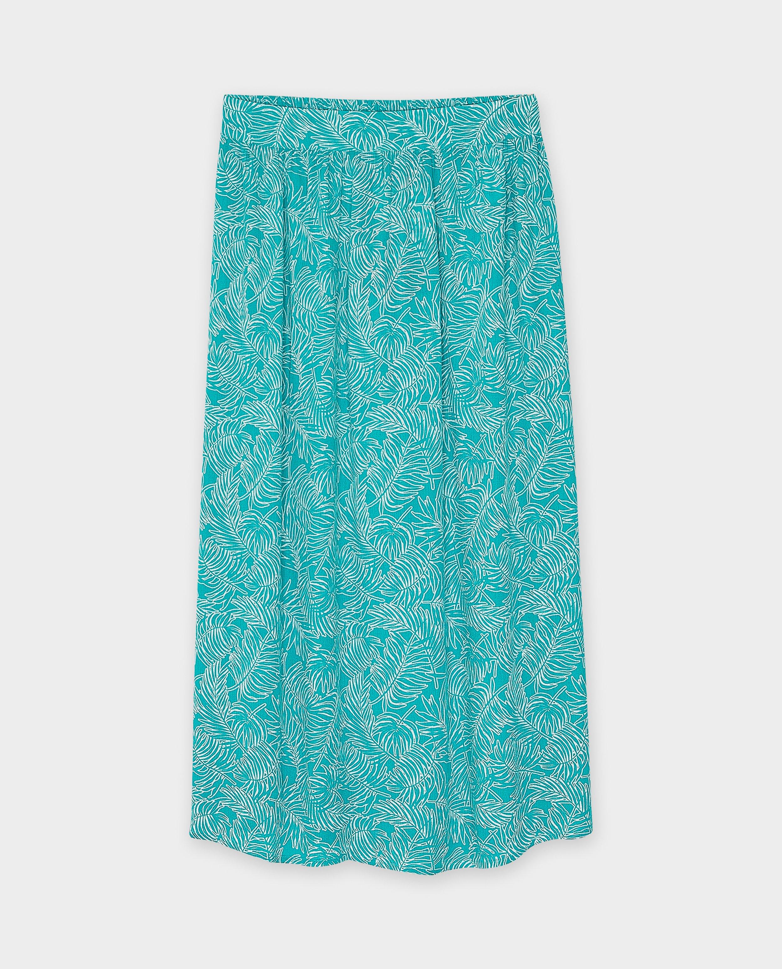 Sora Rok med plantprint khaki