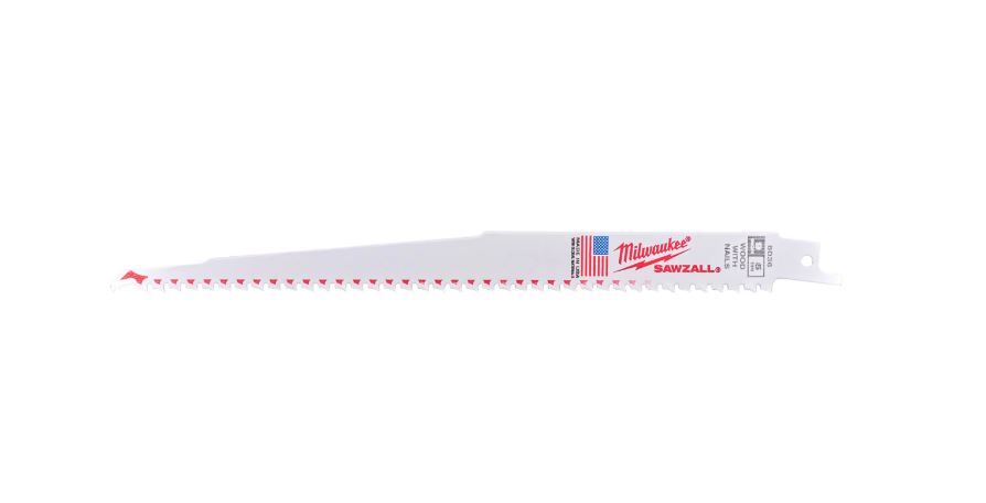 Milwaukee Tillbehör 48475036 Sawzall Tigersågblad med tunt spår för trä 230 mm 5-tands 5 st