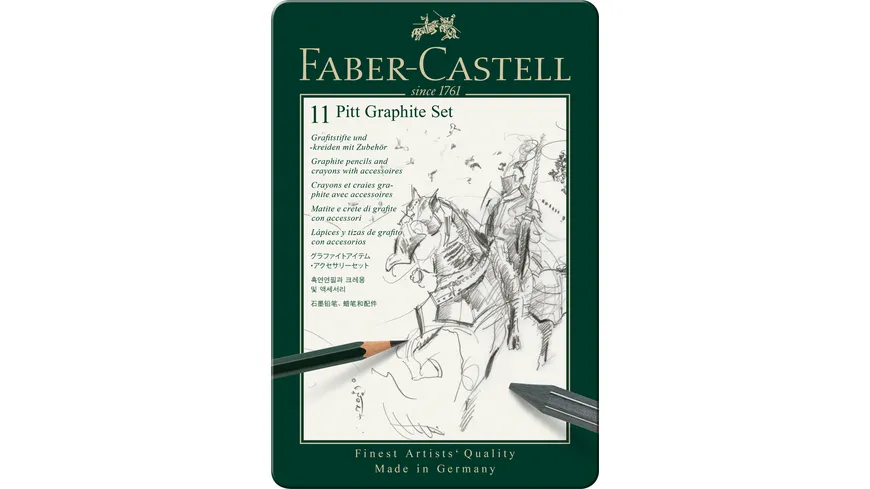 FABER-CASTELL Set Pitt Graphite klein Metalletui