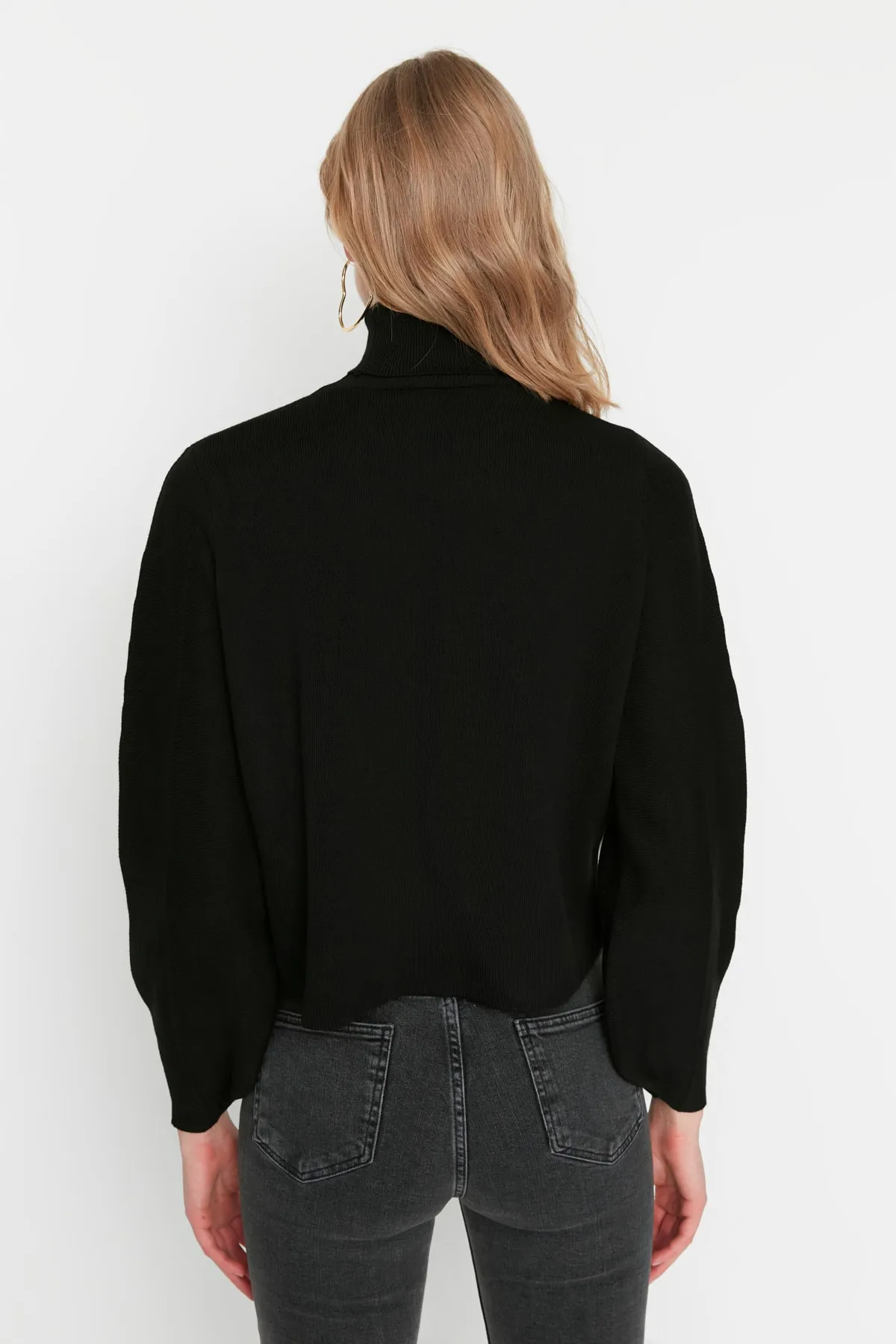 Trendyol Collection  Schwarzer Basic Rollkragenpullover TWOAW21KZ0485