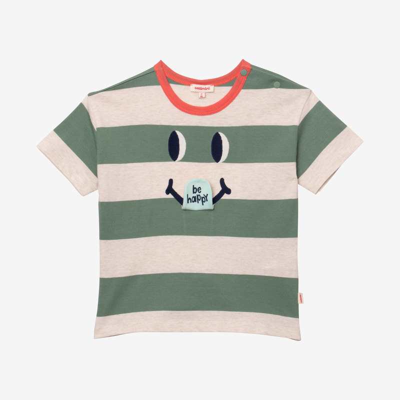 T-shirt bébé garçon rayures vert Catimini