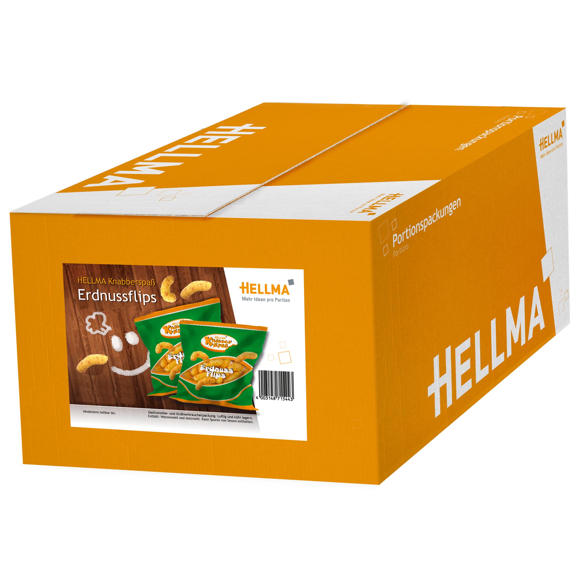 Hellma Erdnussflips 80x8g