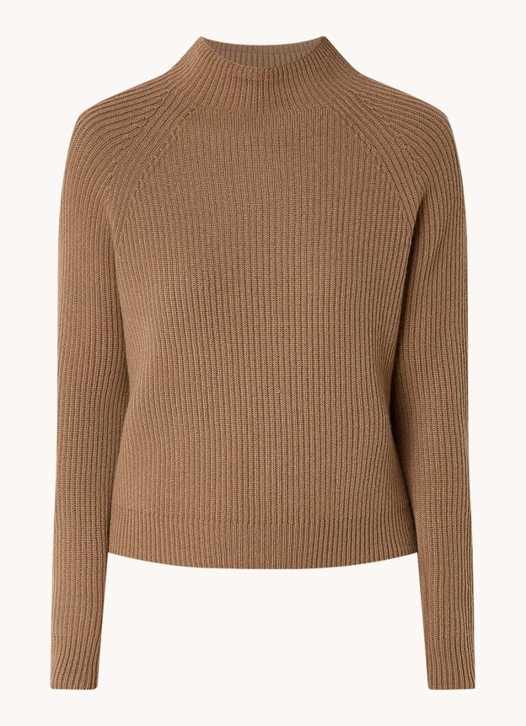 Pulover MaxMara Ines cu nervuri din amestec de cașmir