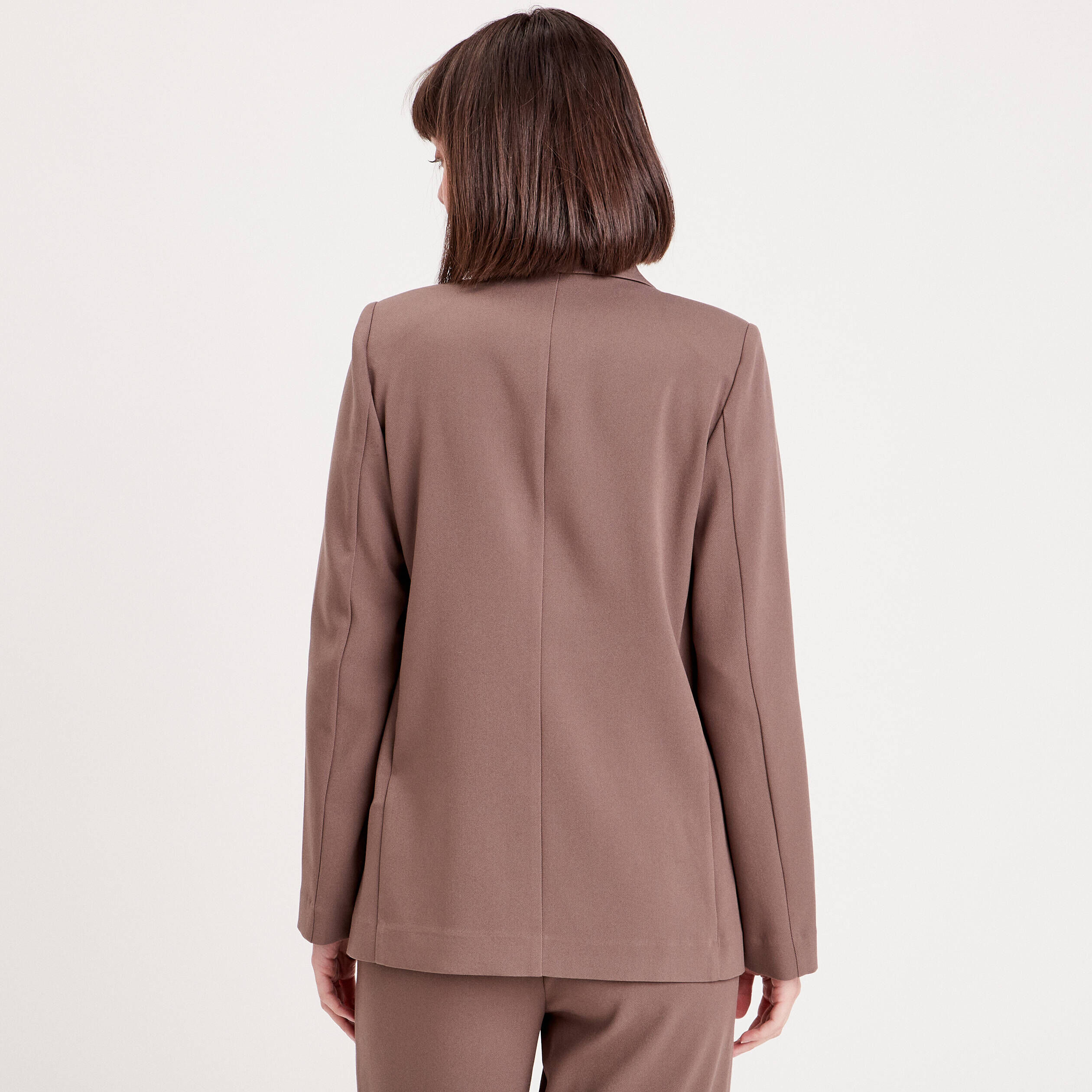 Veste esprit blazer droite taupe femme | Cache Cache