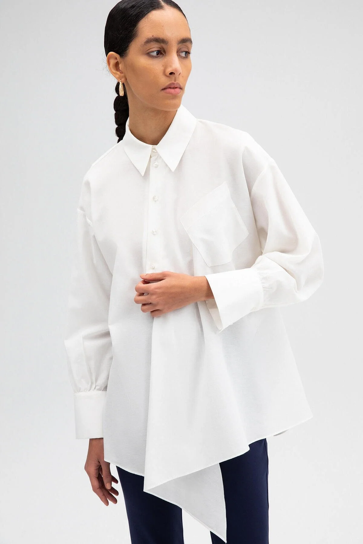 Touché Privé  Tunika - Ecru - Regular Fit