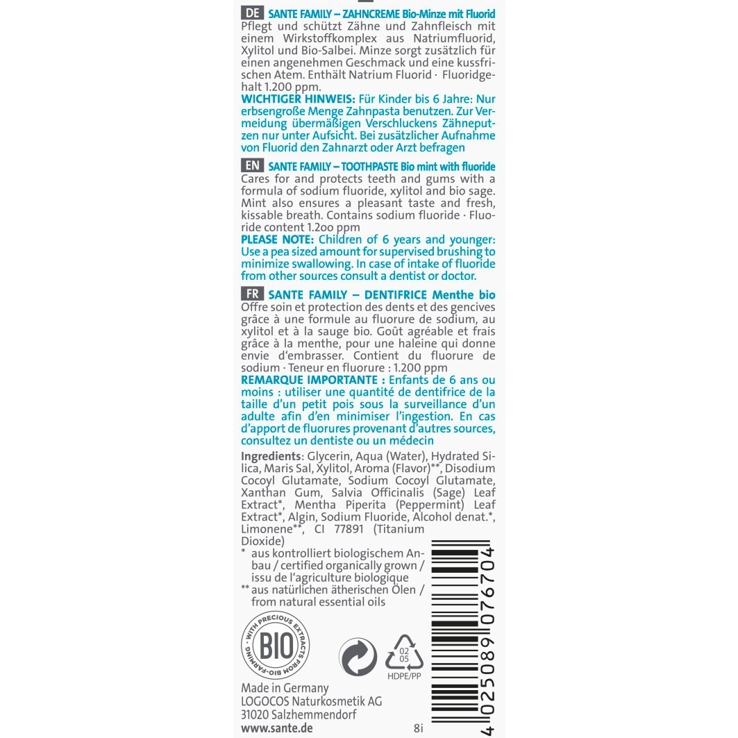 Bio-Minze mit Fluorid