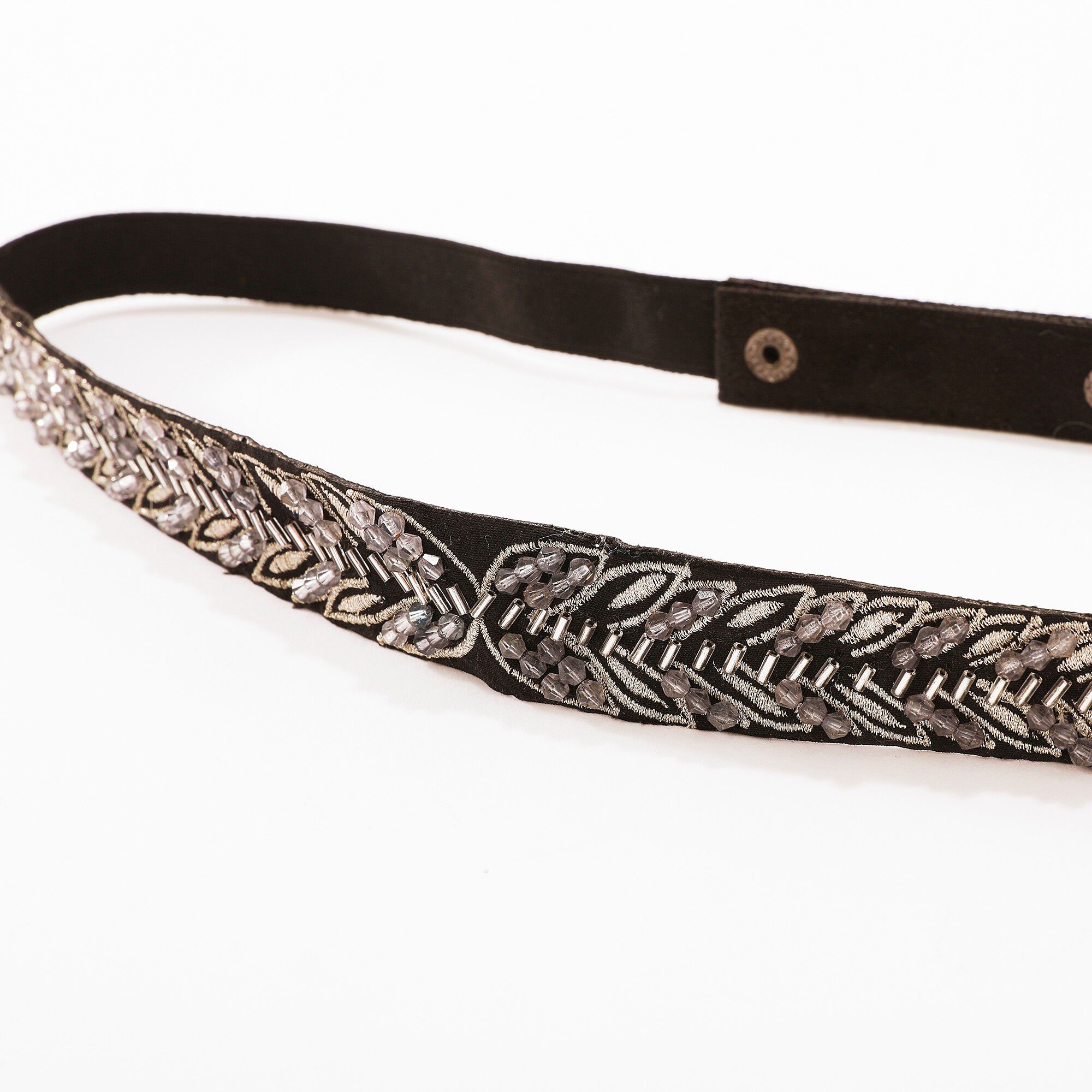 Ceinture réglable à perles fantaisie