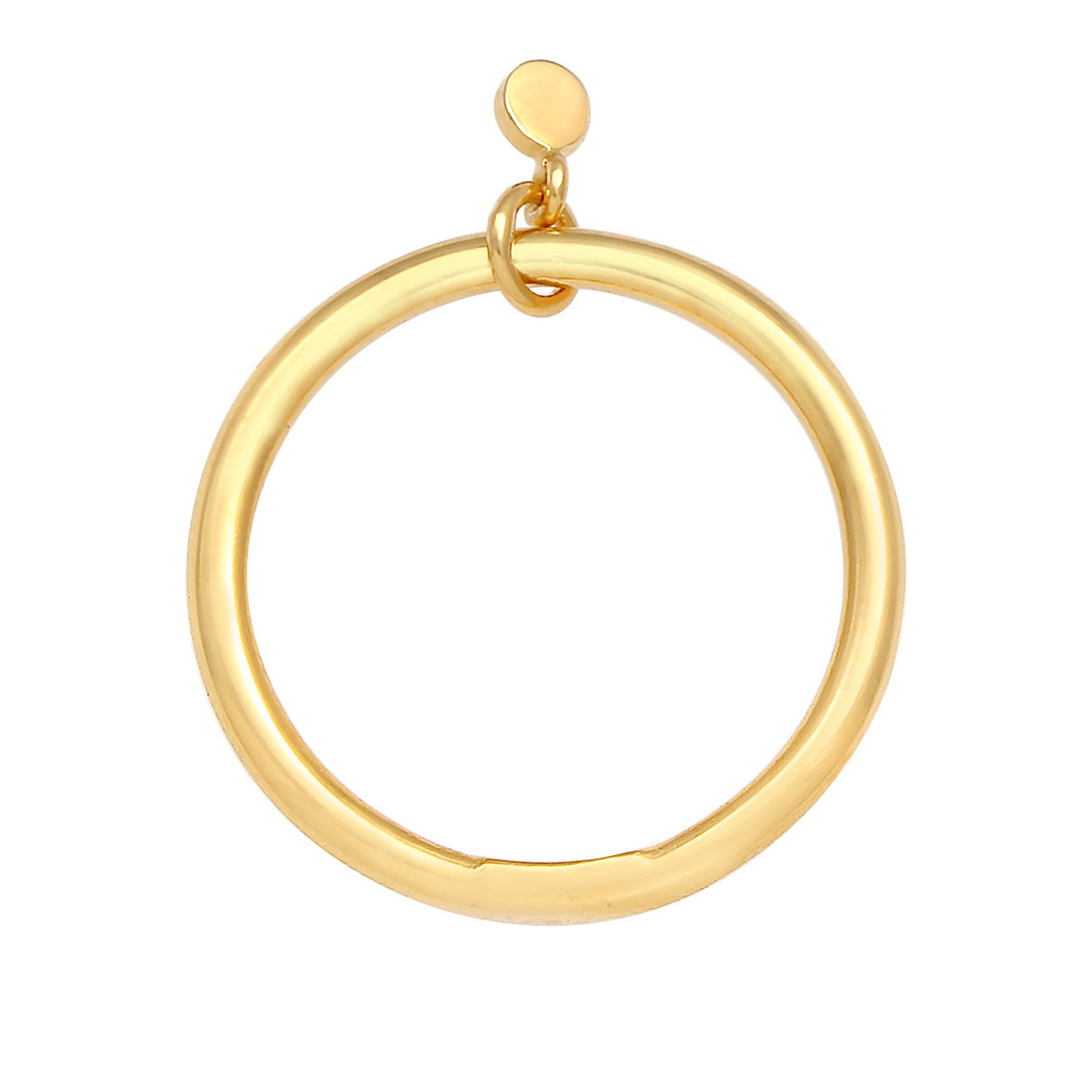 Elli Elli Bague Plaquette ronde pour dames Bandring Minimum de base en argent sterling Bague