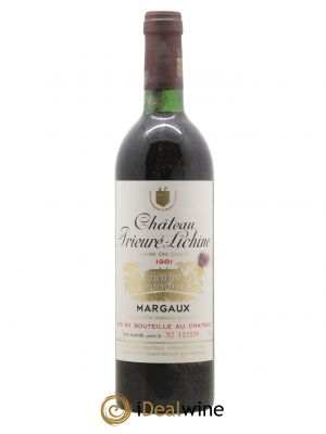 Château Prieuré Lichine 4ème Grand Cru Classé  1981 - Lot de 1 Bouteille