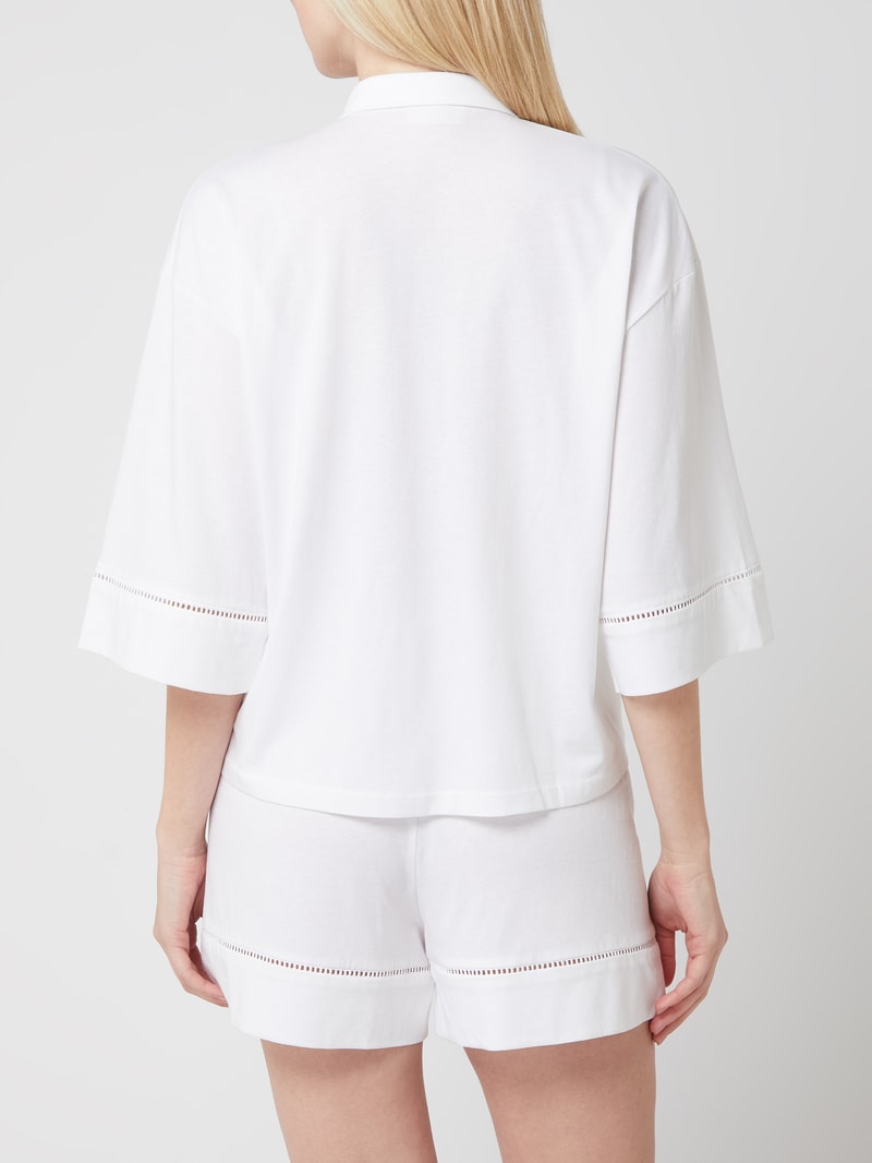 Pyjama aus Baumwolle in weiß