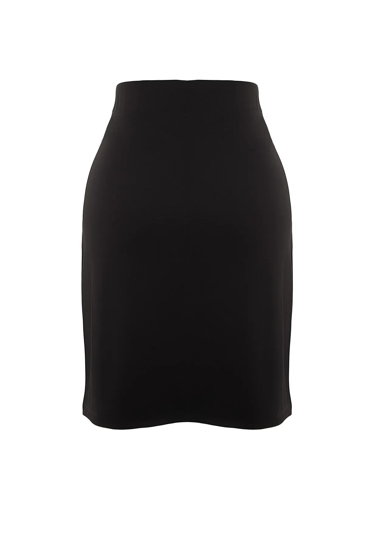 Trendyol Curve  Schwarzer Strickrock mit elastischem Bund TBBAW23AZ00009