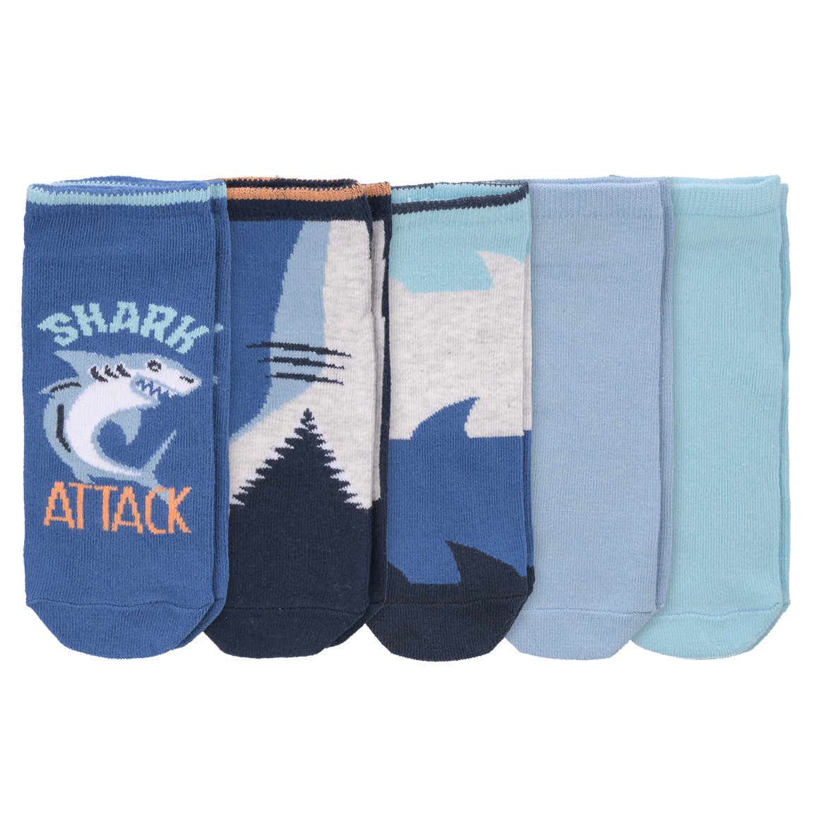 5 Paar Jungen Sneaker-Socken im Set