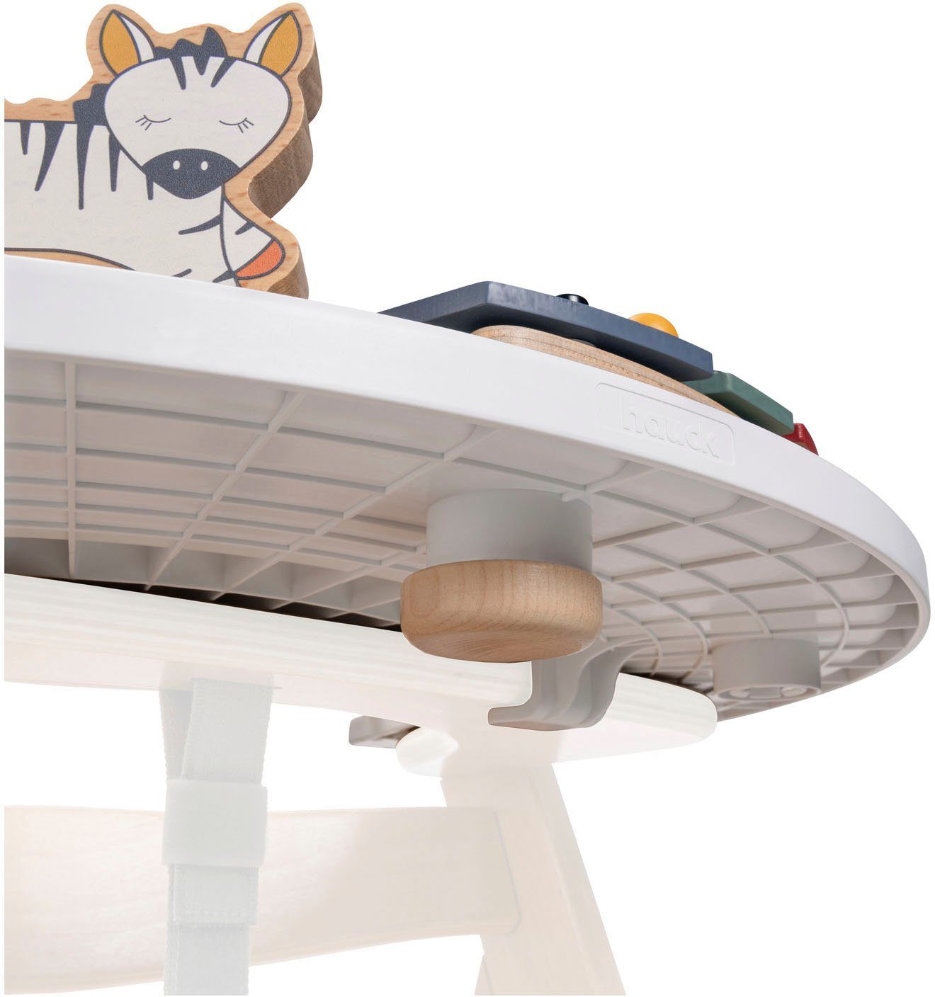 Hauck Hochstuhltablett Alpha Play Music Set Zebra, Holz, Kunststoff, FSC® - schützt Wald - weltweit