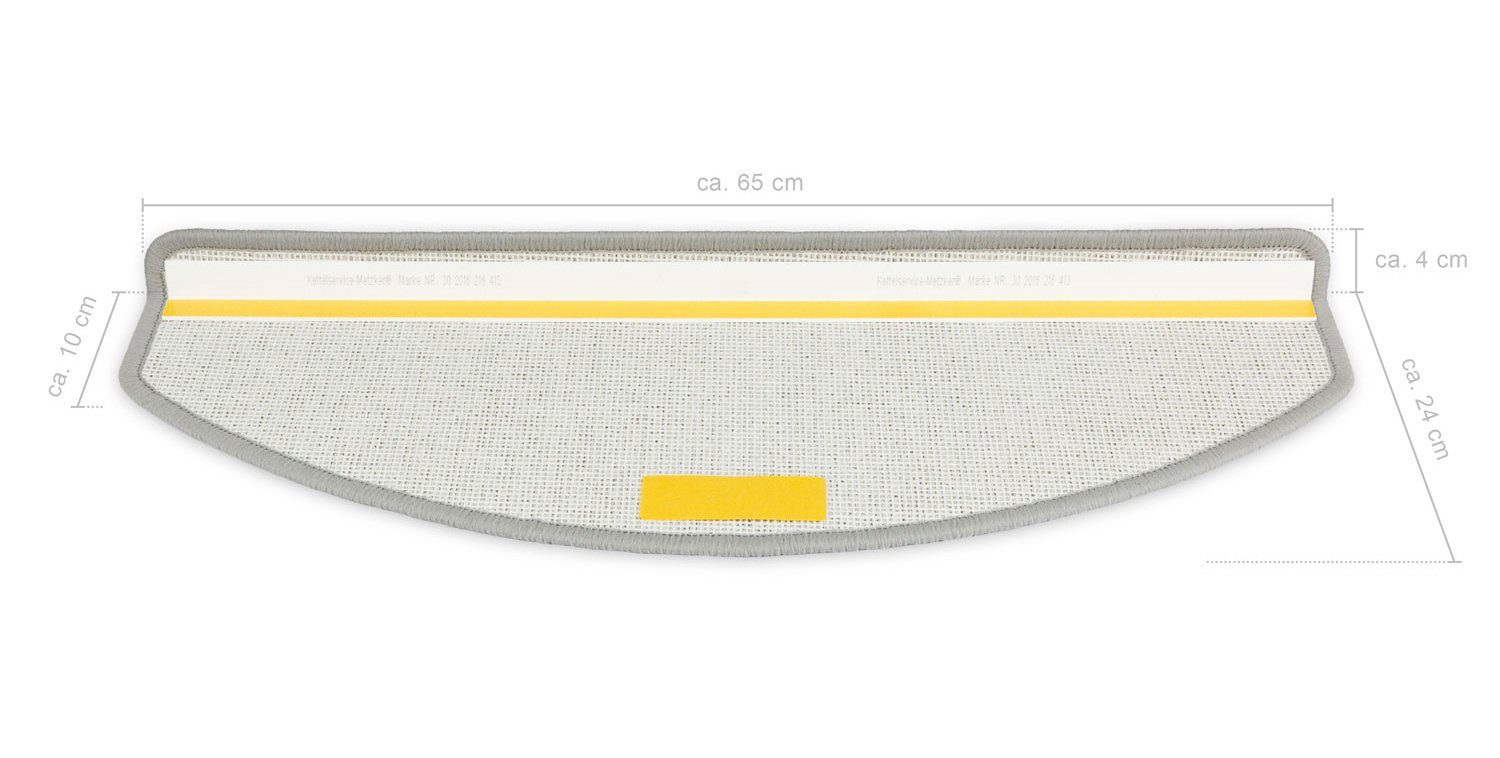 Stufenmatte Stufenmatten Amsterdam, Metzker®, halbrund, Höhe: 6 mm, 15 Stück im Set - Anthrazit
