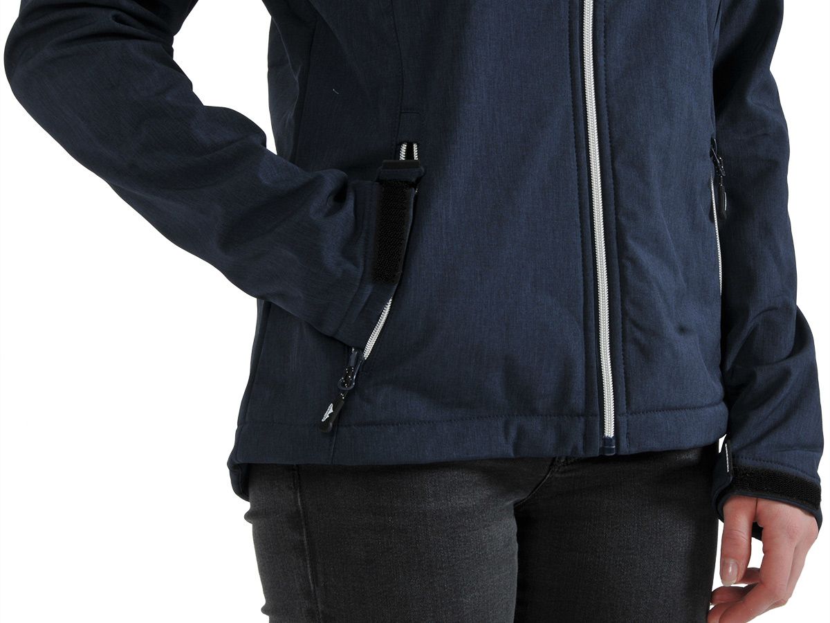 Nordberg Rinda Dark Navy Melange Damen Softshelljacke