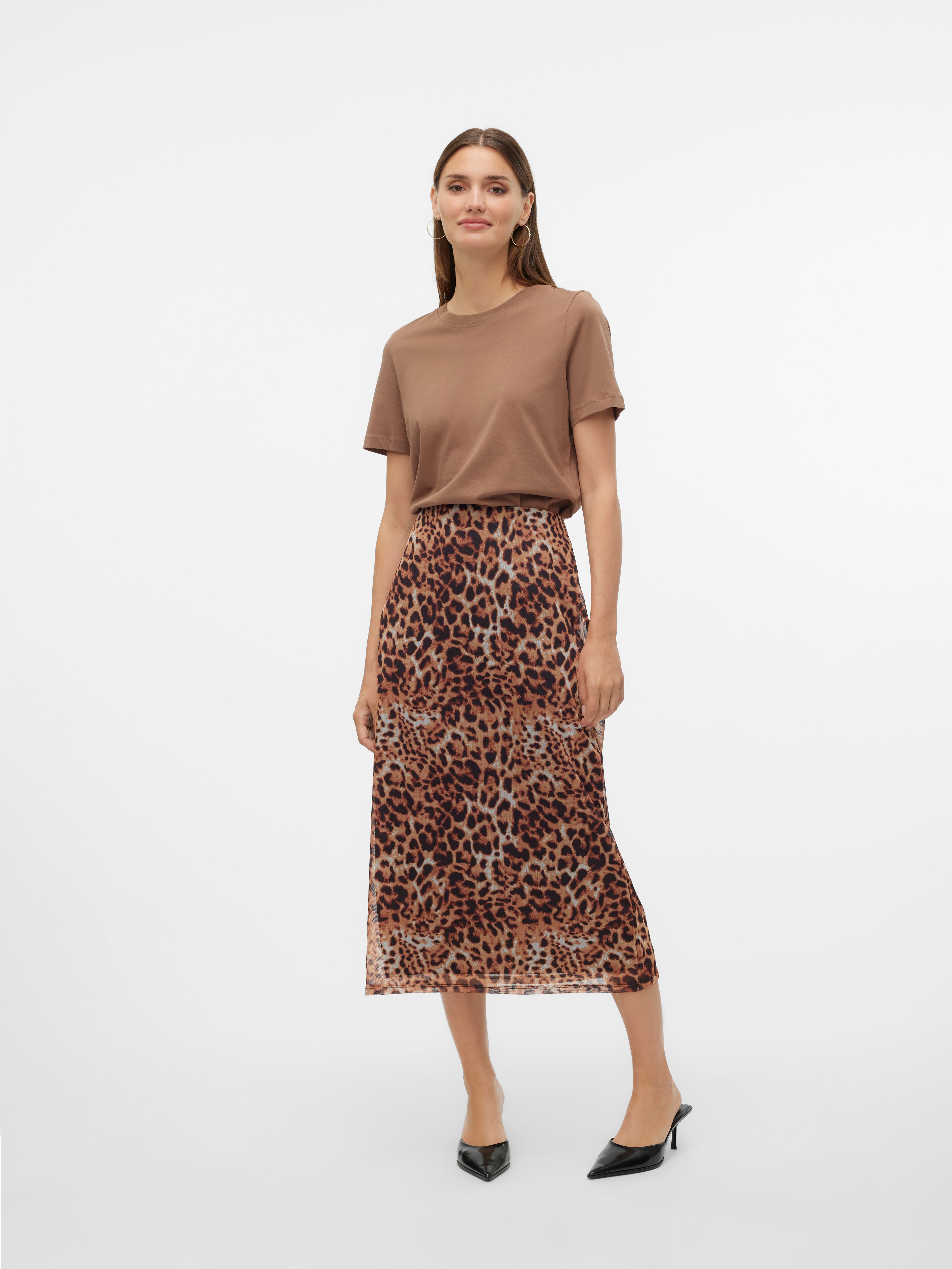 VMOLIVIA Hohe Taille Langer Rock