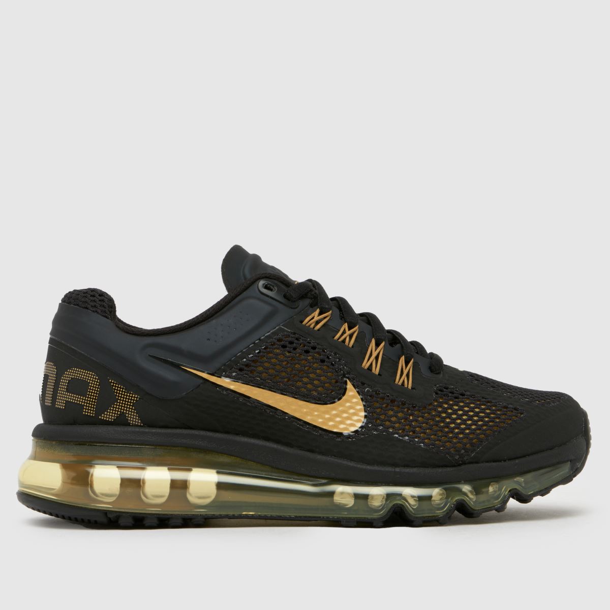 Nike Air Max 2013 fekete és arany gyerekcipő