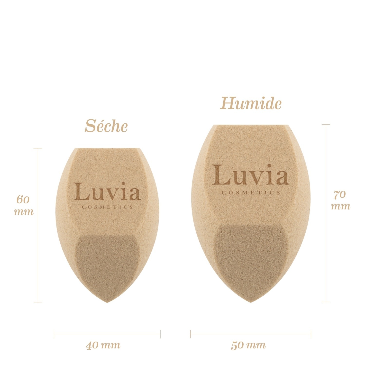 Zestaw gąbek do makijażu Luvia Tea