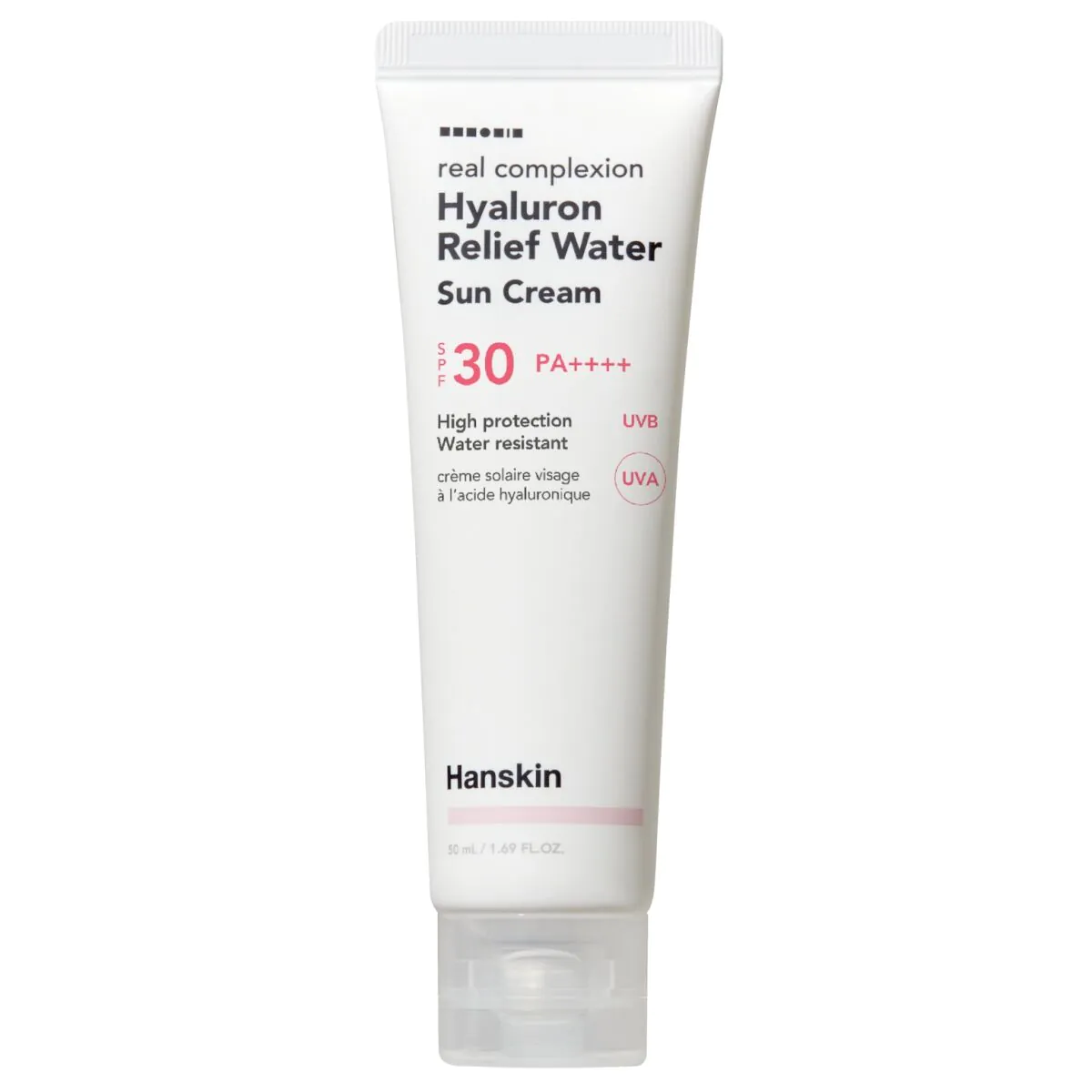 Hanskin Real Complexion SPF30 PA+++ Hyaluronsyre Vandbaseret Beroligende Solcreme