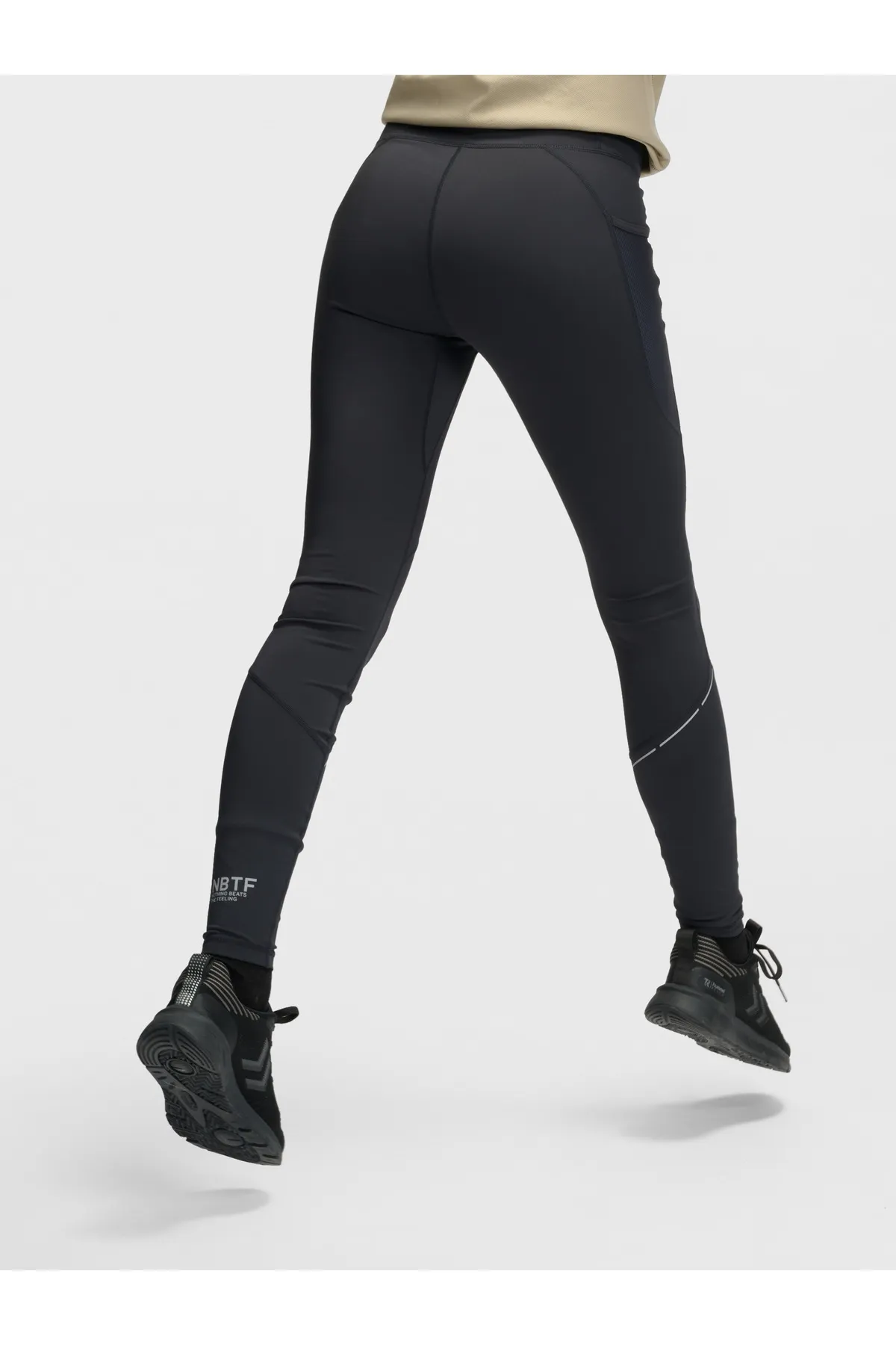 NEWLİNE  Sport-Leggings - Schwarz - Mittlerer Bund