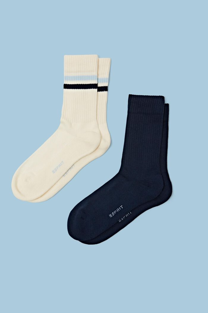 2er-Set Rippstricksocken