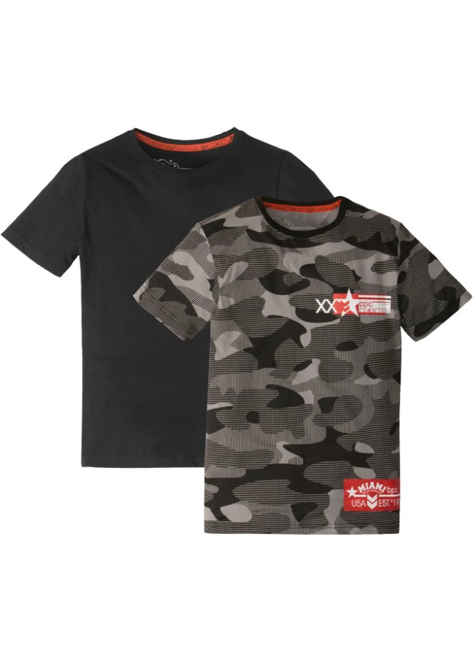 Jungen T- Shirt aus Bio-Baumwolle (2er Pack)