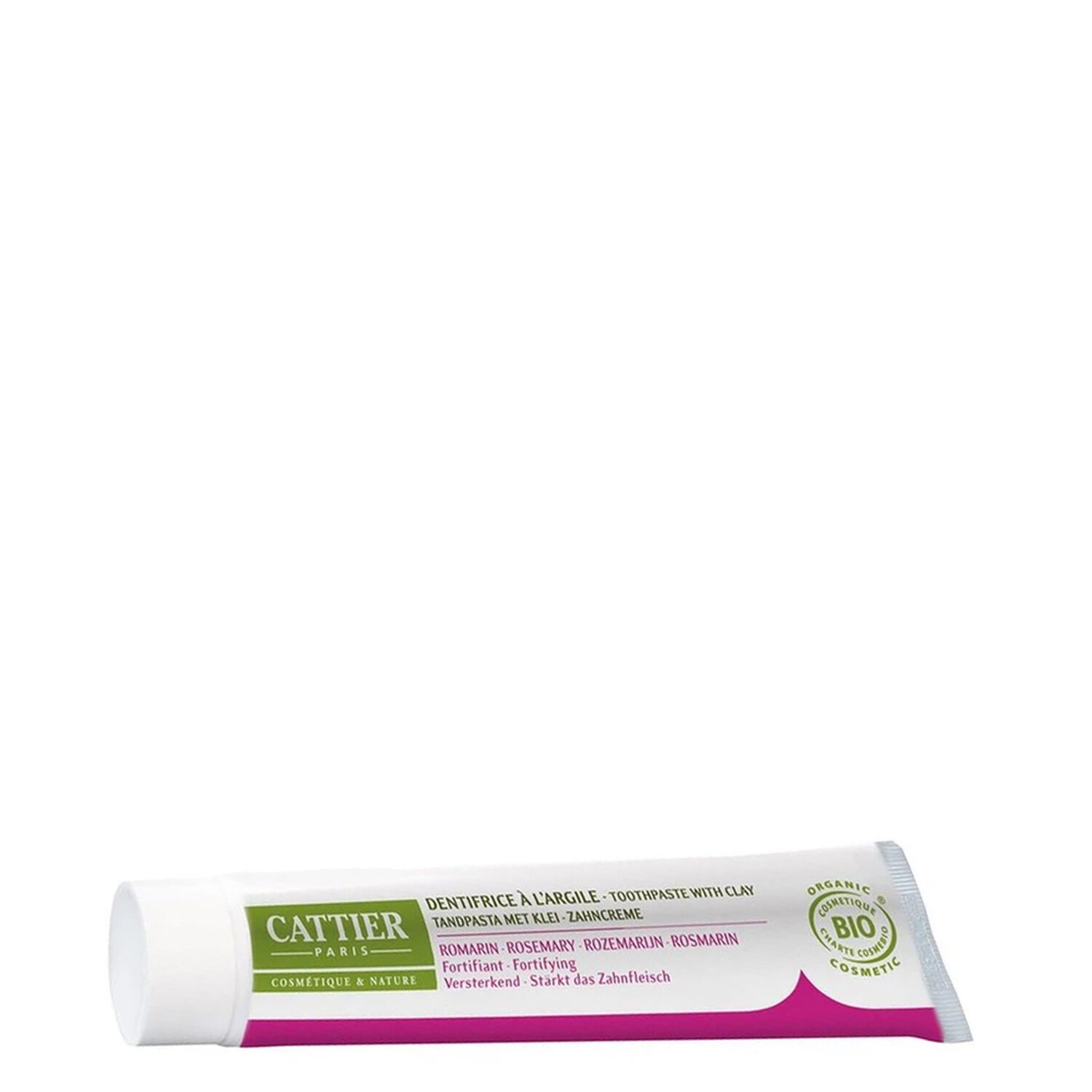 Cattier Dentargile Romarin Dentifrice Reminéralisant à l'Argile 75 ml