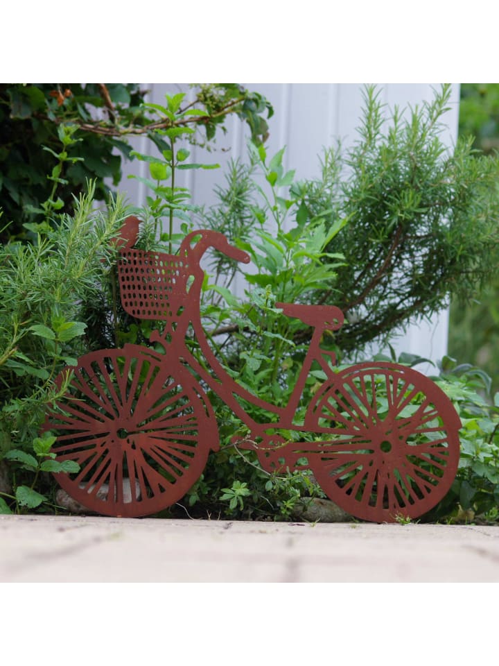 UNUS Gartenstecker Rost Fahrrad in Braun günstig kaufen