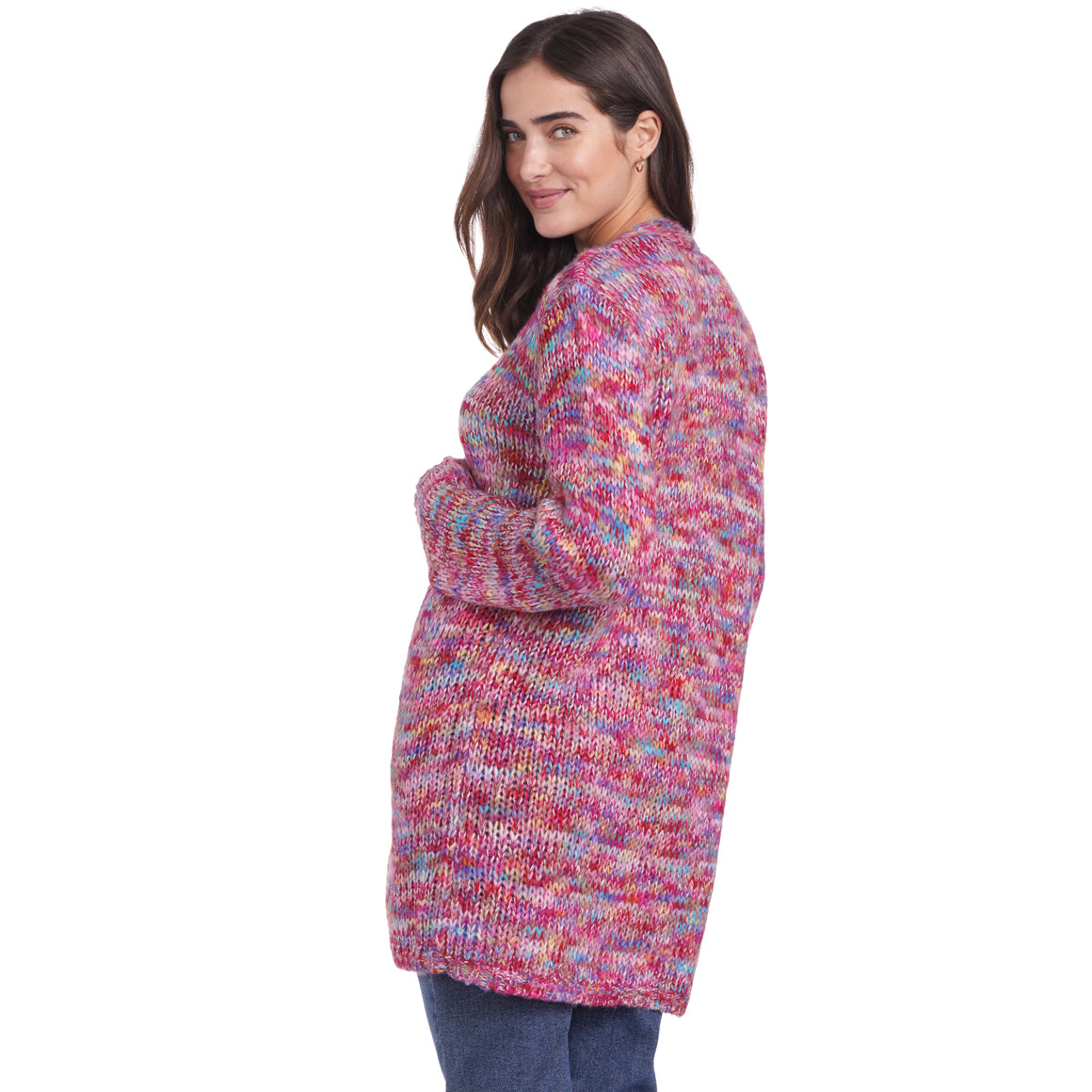 Damen Strickjacke mit Effektgarn