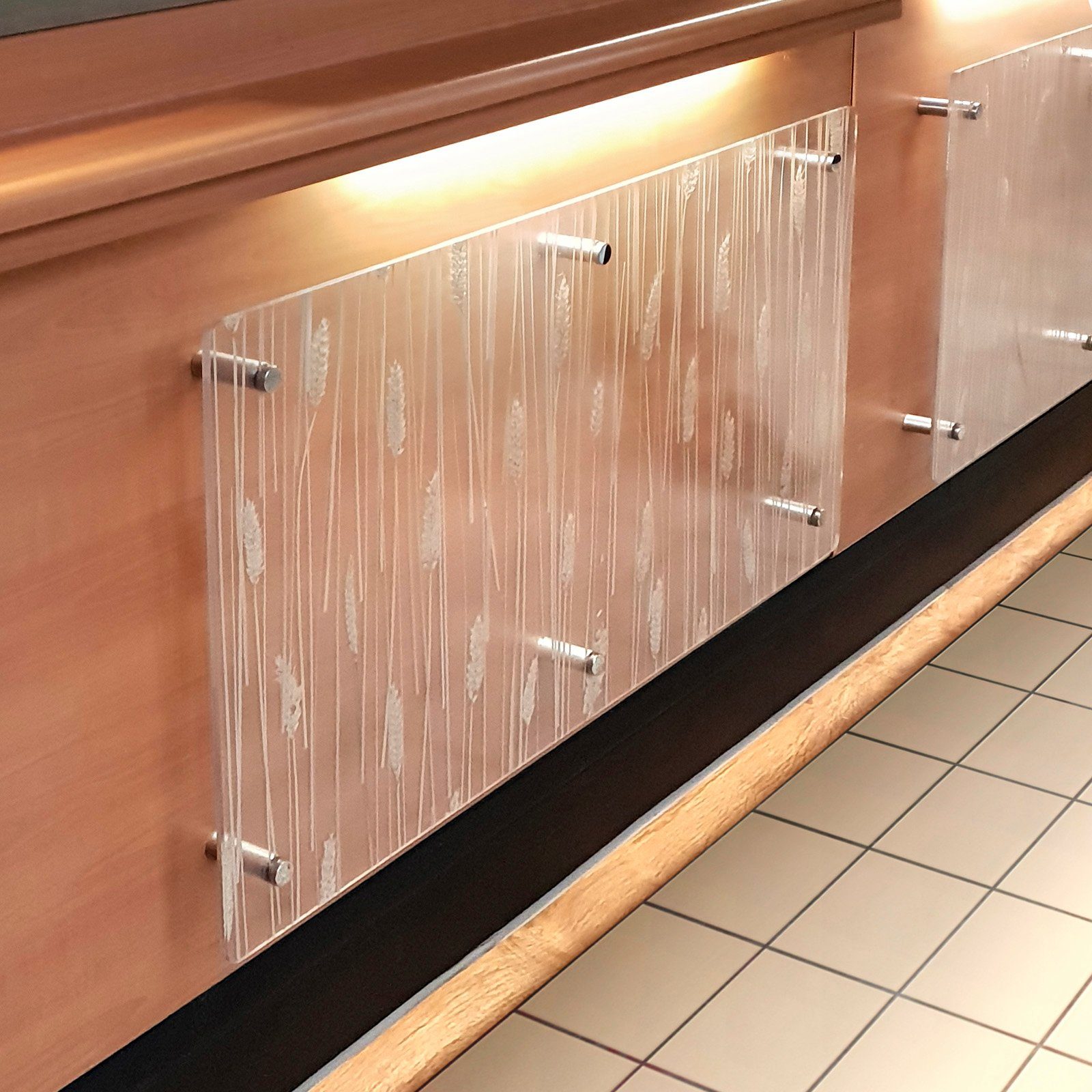 SO-TECH® Winkelbeschlag Glas-Abstandshalter schraubbar für Wandmontage (4 St)