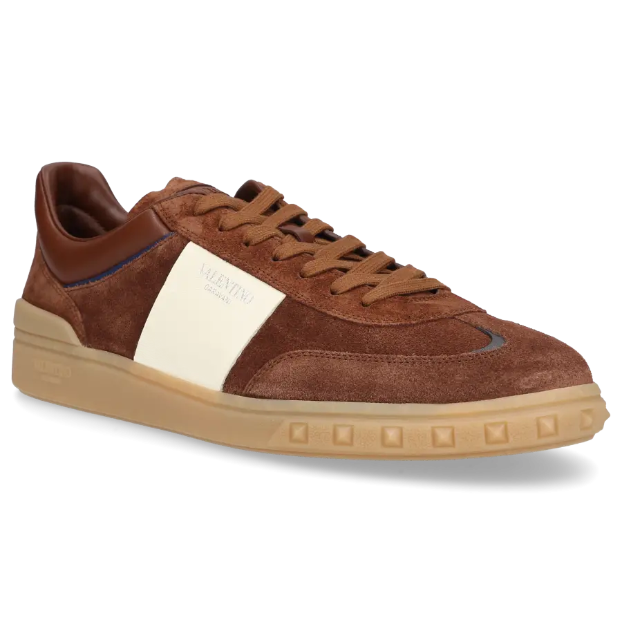 Valentino Garavani - Sneaker low UPVILLAGE Veloursleder - braun