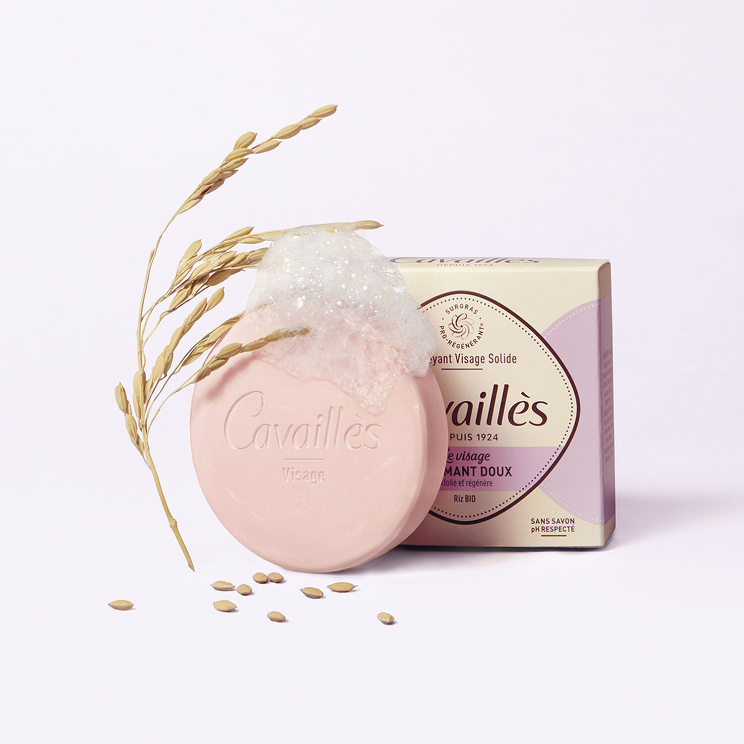 Cavaillès Le Visage Nettoyant Visage Solide Gommant Doux