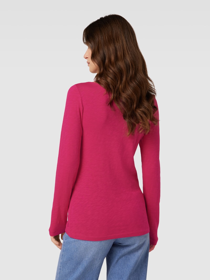 Longsleeve mit Strukturmuster in pink