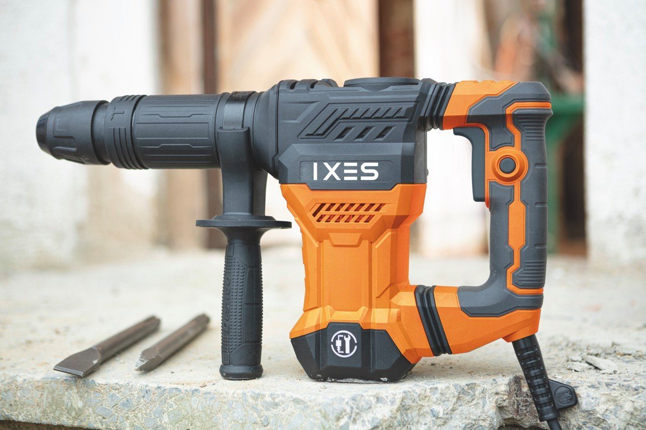 Scheppach Abbruchhammer IXES Abbruchhammer DB1500 20 Joule SDS-MAX Stemmhammer Meißelhammer, 1300 in W, für SDS-MAX