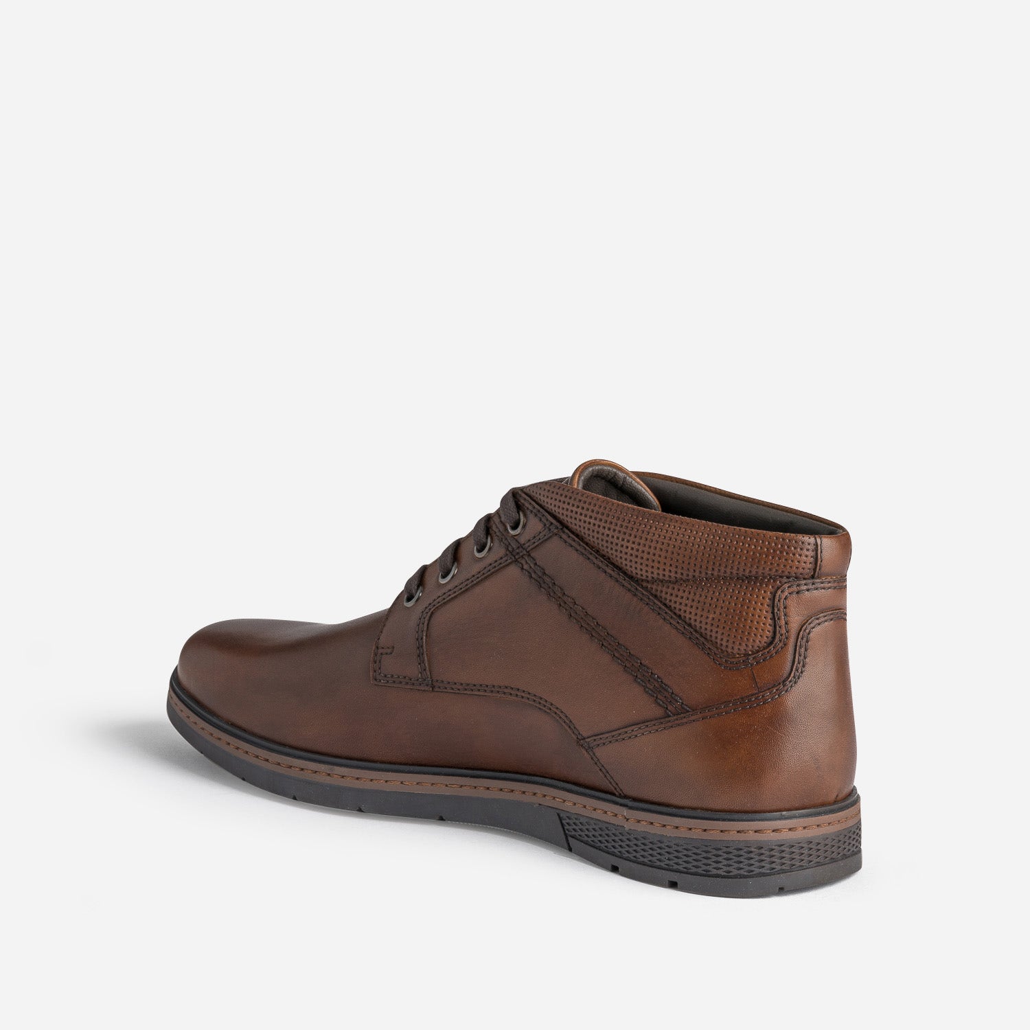 Desert boots marron en cuir