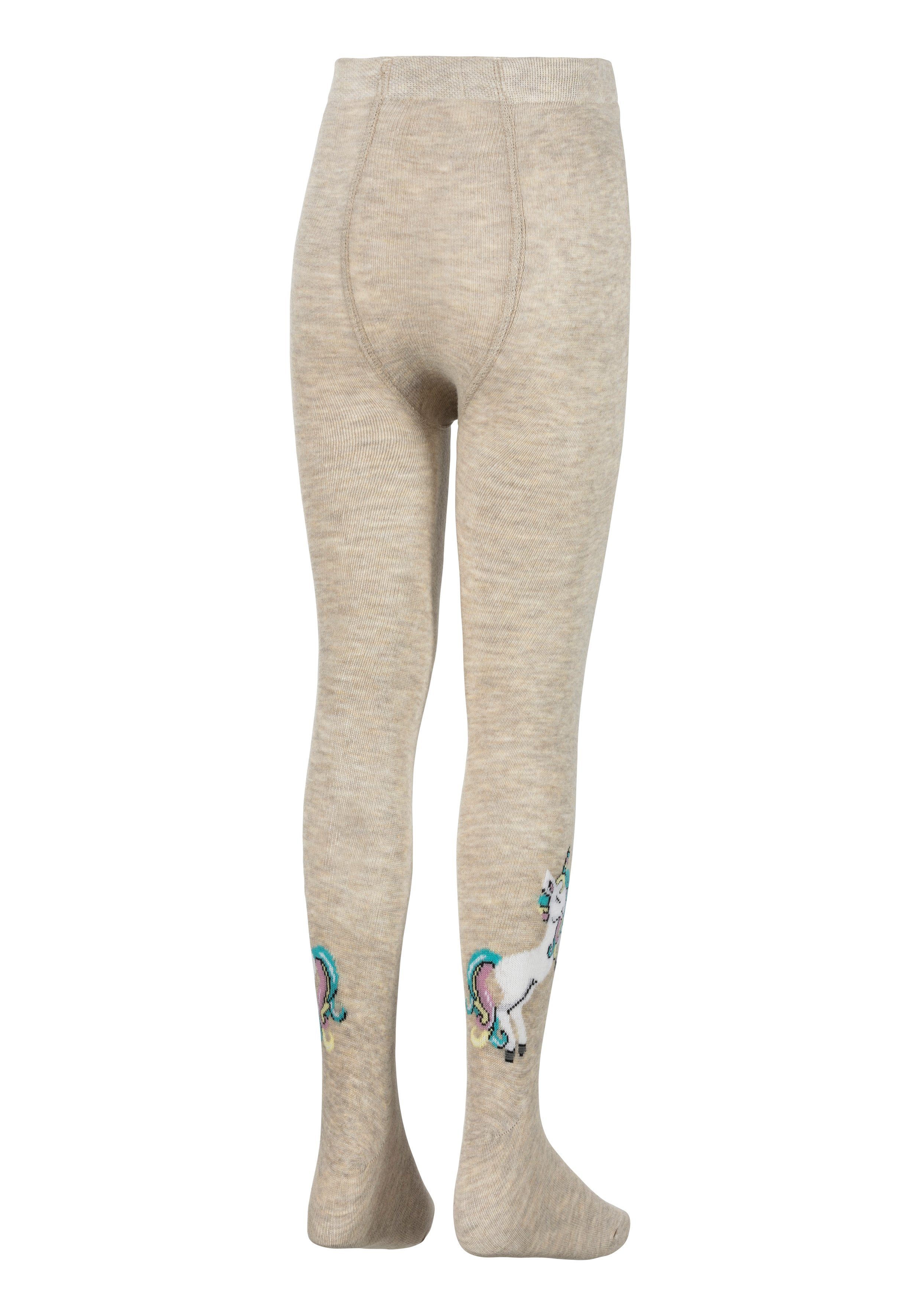 H.I.S Strickstrumpfhose (Packung 3 St) mit Einhorn Motiven