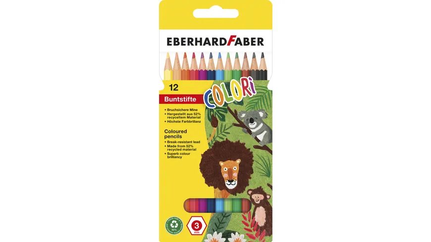 EBERHARD FABER  Colori Buntstift 12er Etui mehrfarbig