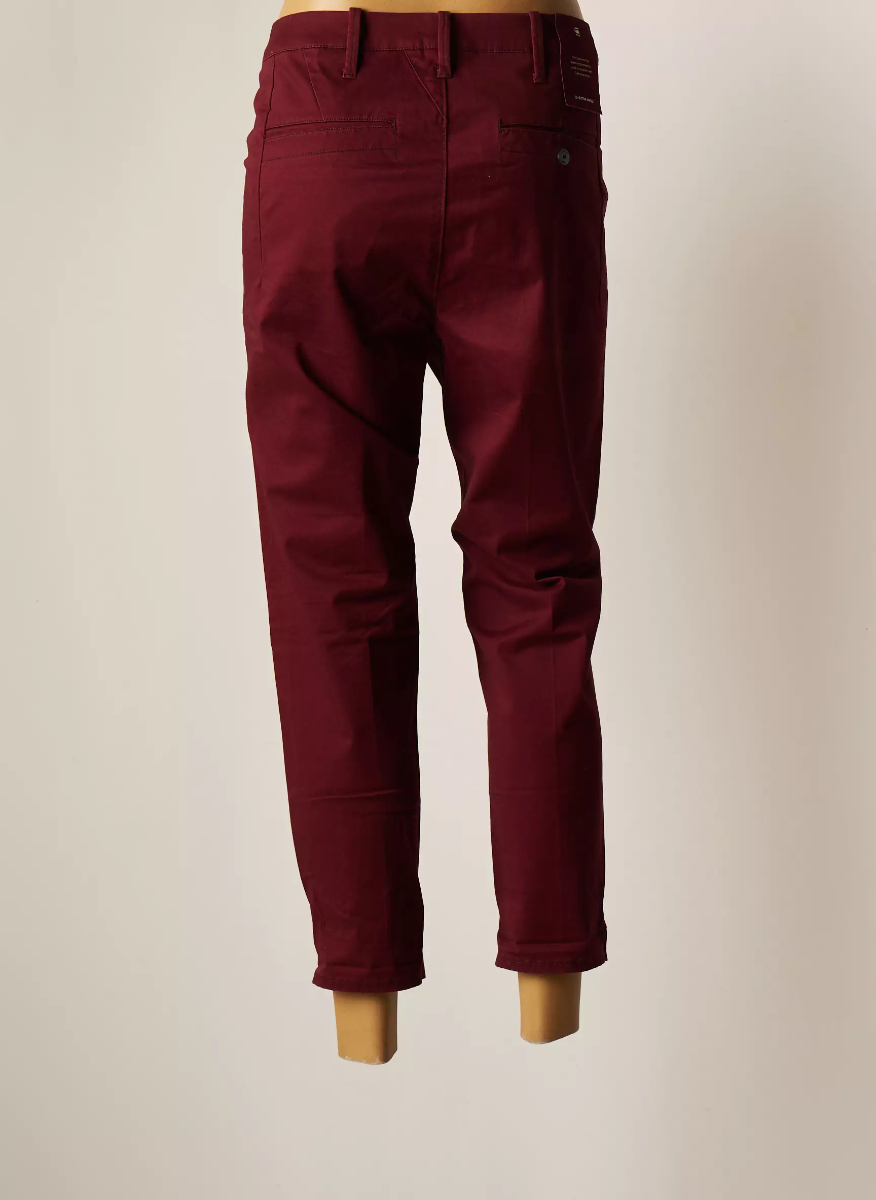 G Star Pantalon7 8 Femme couleur rouge