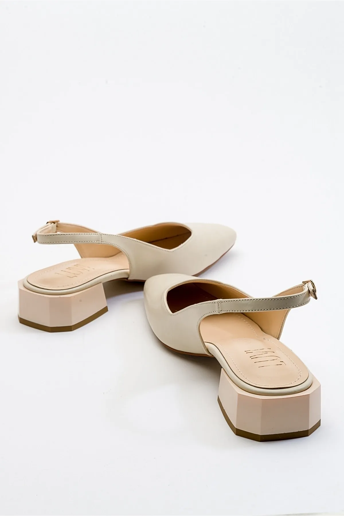 LuviShoes  State Beige Skin Damen-High-Heels-Schuhe