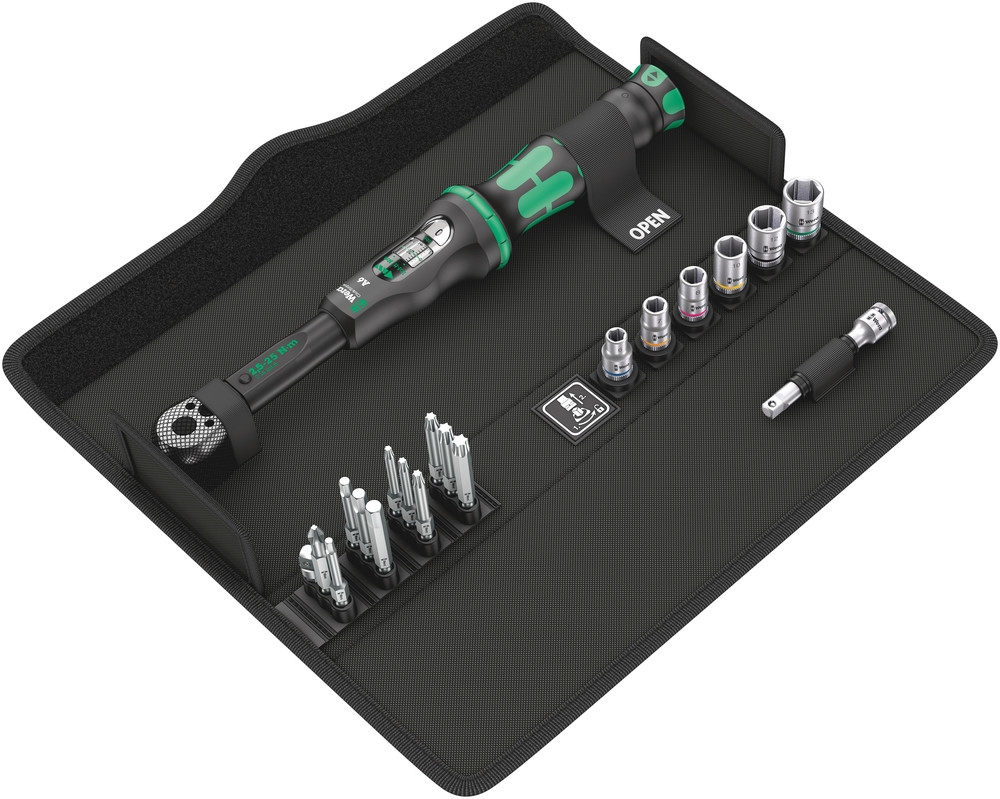 Wera 05130110001 Click-Torque moment ključ z reverzibilno ragljo A 6 komplet 1, 18-delni