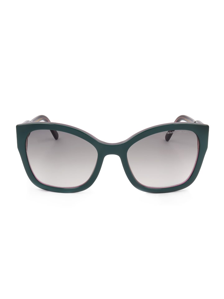 Marc Jacobs Damen-Sonnenbrille in Dunkelgrün/ Grau günstig kaufen 56