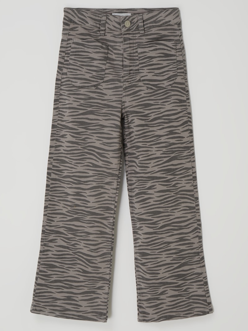Hose mit Stretch-Anteil Modell 'Tiger' in mittelgrau meliert