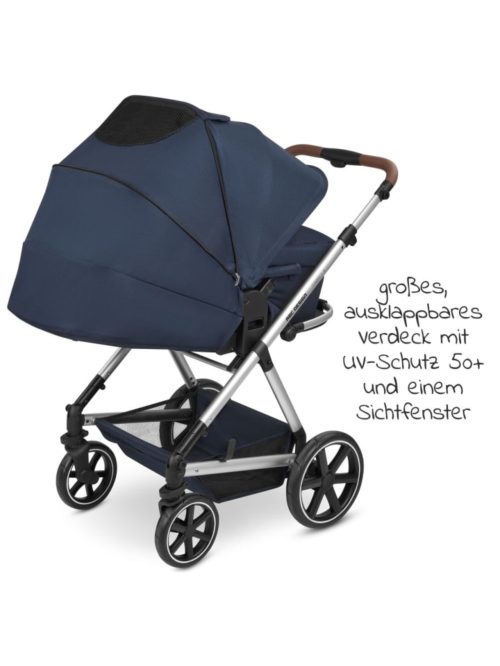 ABC-Design Kombi-Kinderwagen Timbo 4 - inkl. Babywanne & Sportsitz in blau,silber günstig kaufen onesize
