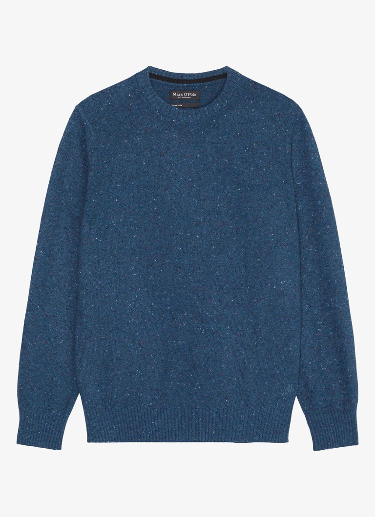 Marc O'Polo Fine-knit wool blend pullover with melange design