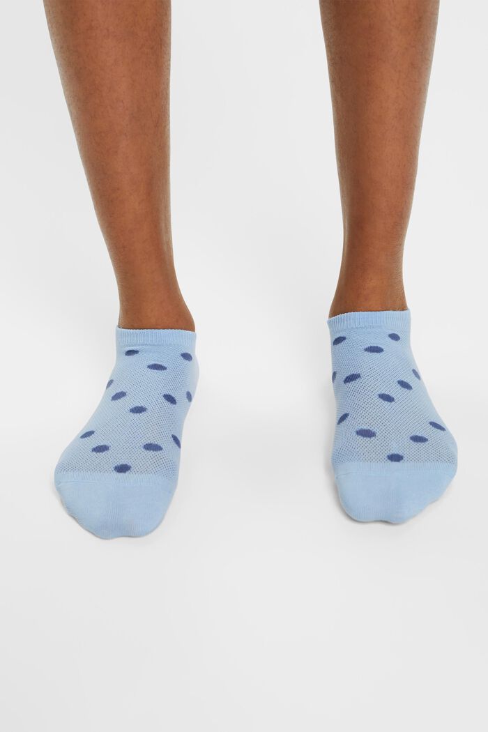 2er-Set Sneakersocken mit Mesh, Bio-Baumwolle