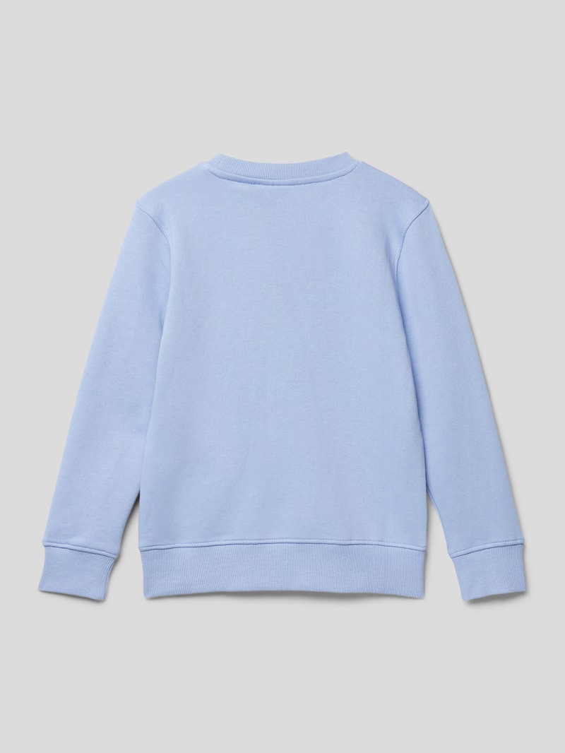 Sweatshirt mit Motiv-Print in bleu